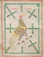 Evangeliaire de la bibliotheque de Corpus Christi College, Cambridge MS197, Symbole de St Jean